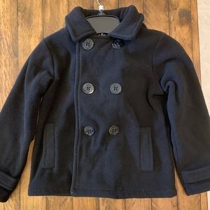 Kids Black Pea Coat